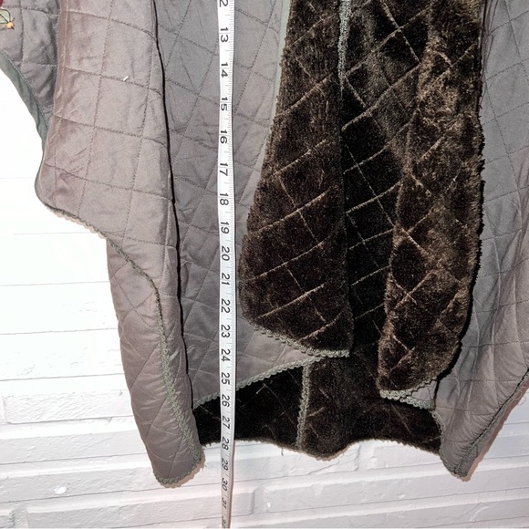 Anthropologie Blank London Army Green Beaded Quilted Kerviona Jacket - Picture 5 of 10